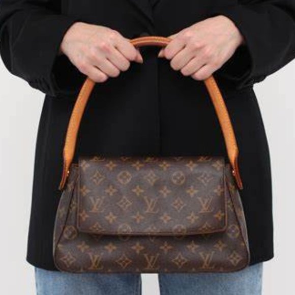 LOUIS VUITTON Monogram Canvas Mini Looping Shoulder Bag